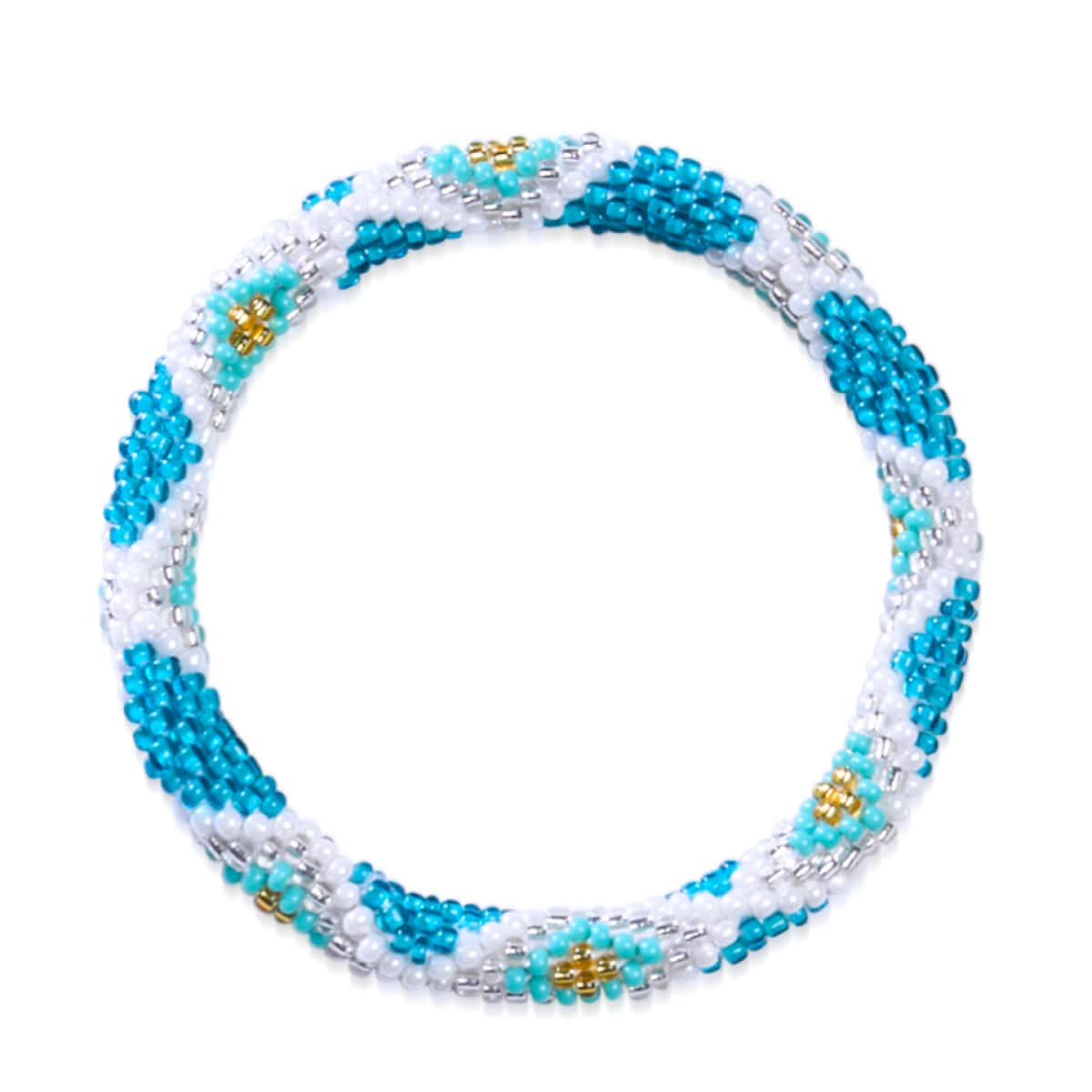 Meeresschaum-Crashing | Himalaya-Glasperlenarmband